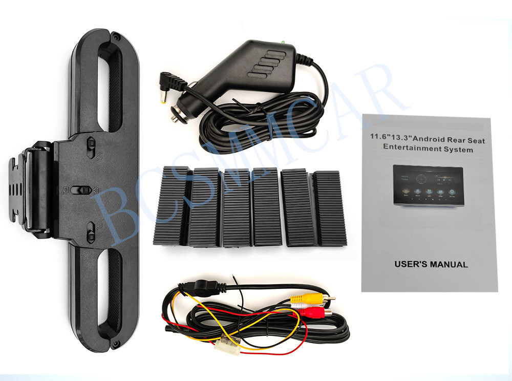 2x Car Headrest Monitor Rear Seat Entertainment TV Video Player IPS Touch Screen