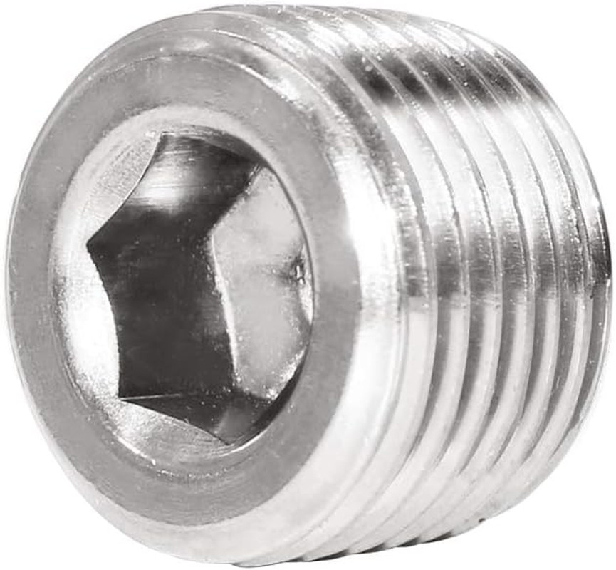 X100 NPT PLUG 1/8" INTERNAL HEX COUNTERSUNK PIPE FITTING MALE THREAD PIPE PLUGS
