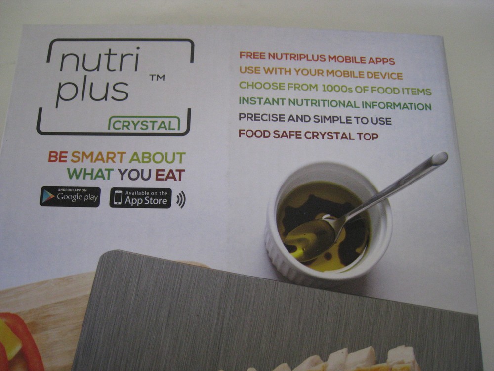 Nutricrystal Wireless Bluetooth Smart Food Scale Nutri Plus Reflex, Red