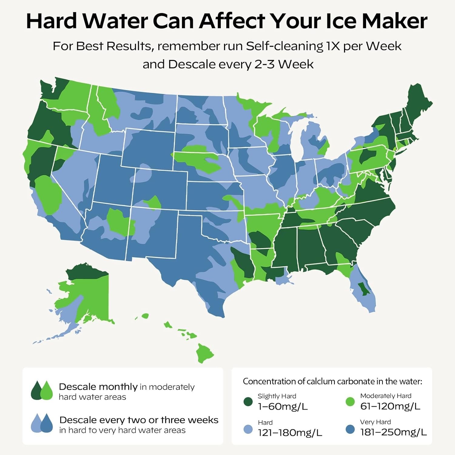 Ice Maker Countertop Pellet/Bullet Ice Machine Self-Cleaning Function 33LBS/24H