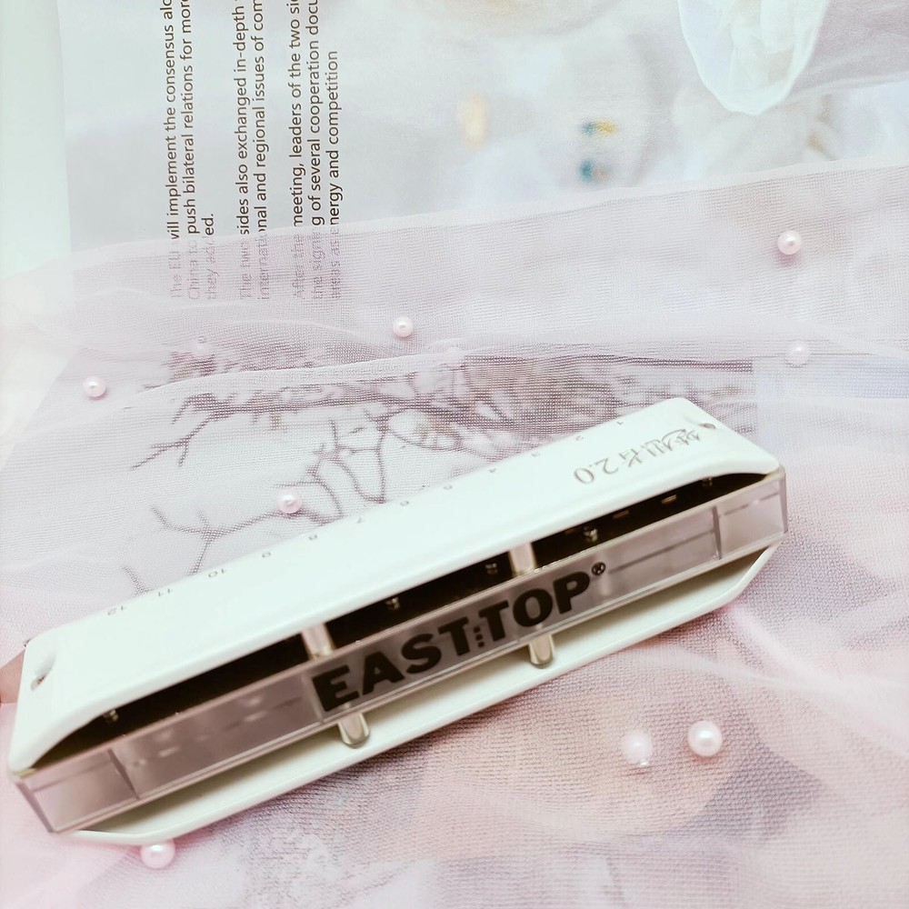EASTTOP 12Hole Updated Version Chromatic Harmonica Key C Mouth Organ Harmonica
