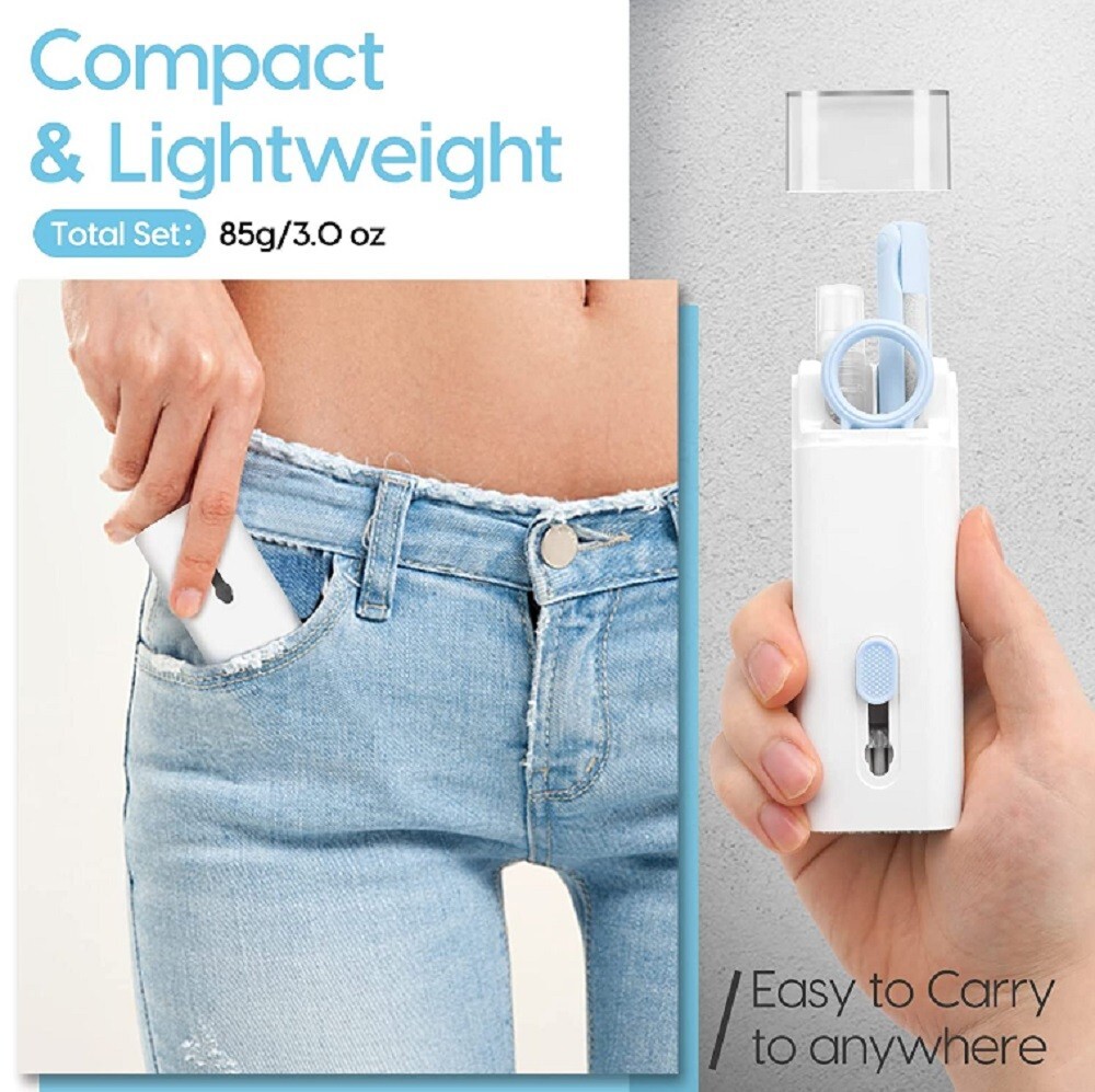 7-in-1 Keyboard Cleaning Kit - Universal Screen, Earphone Dusting & Brush Tool