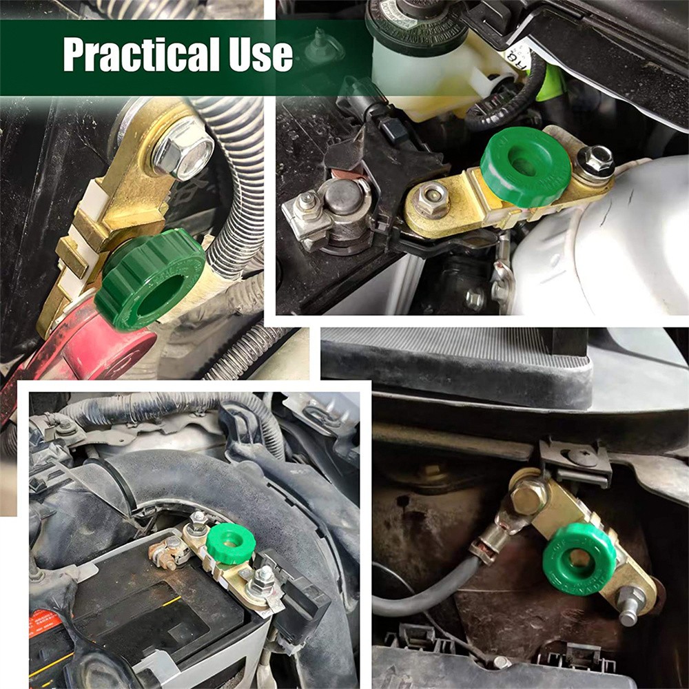 2x Battery Terminal Quick Disconnect Switch Side Post Battery Shut/Cut Off Brass