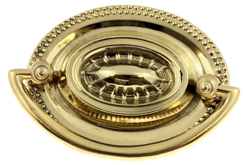 (5 Pack) 3 inch Hepplewhite Style Pull Brass