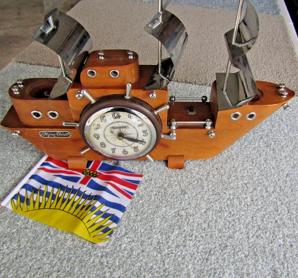 Clipper Ship Clock & Night Light, United Clock Corp.