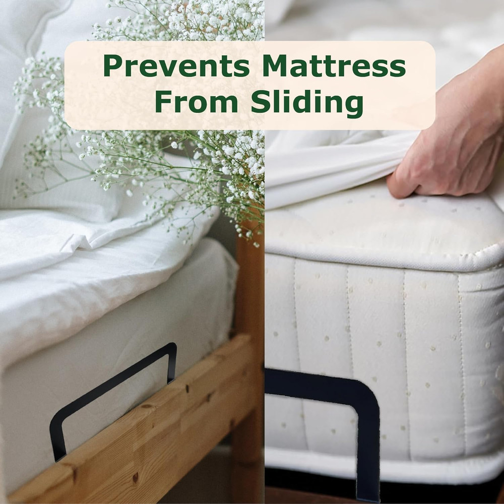Bundle: 4 Mattress Retainer Bars & 2 Under Bed Gap Blockers