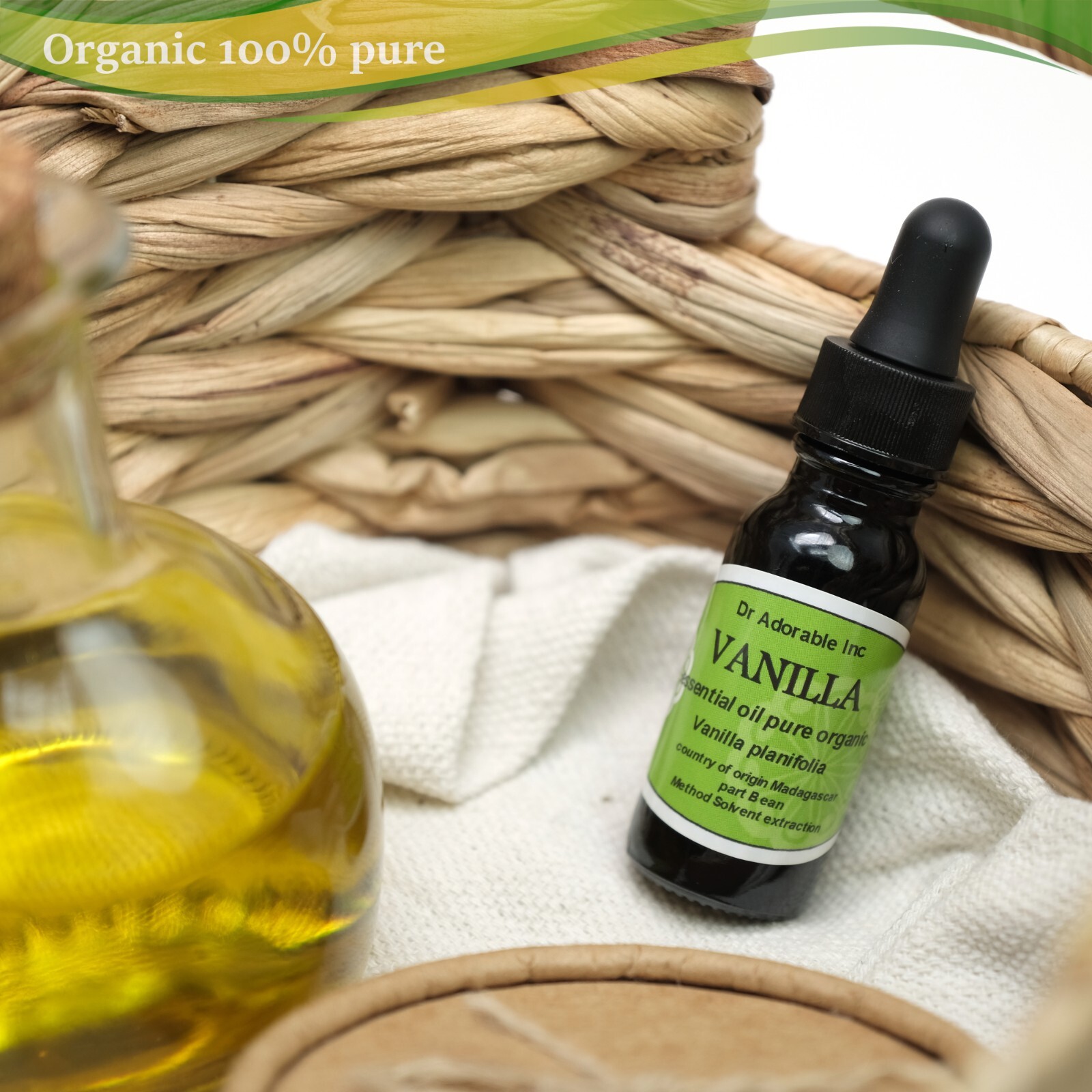 100% PURE UNCUT ORGANIC VANILLA ABSOLUTE ESSENTIAL OIL AROMATHERAPY