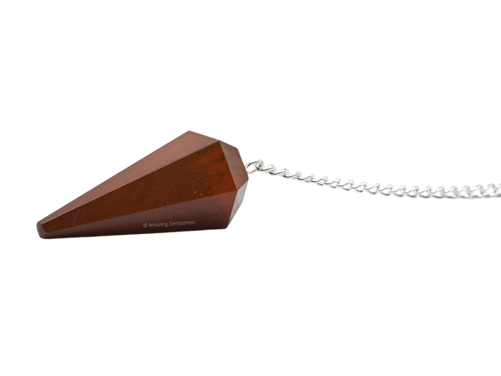 Red Jasper Dowsing Crystal Pendulum