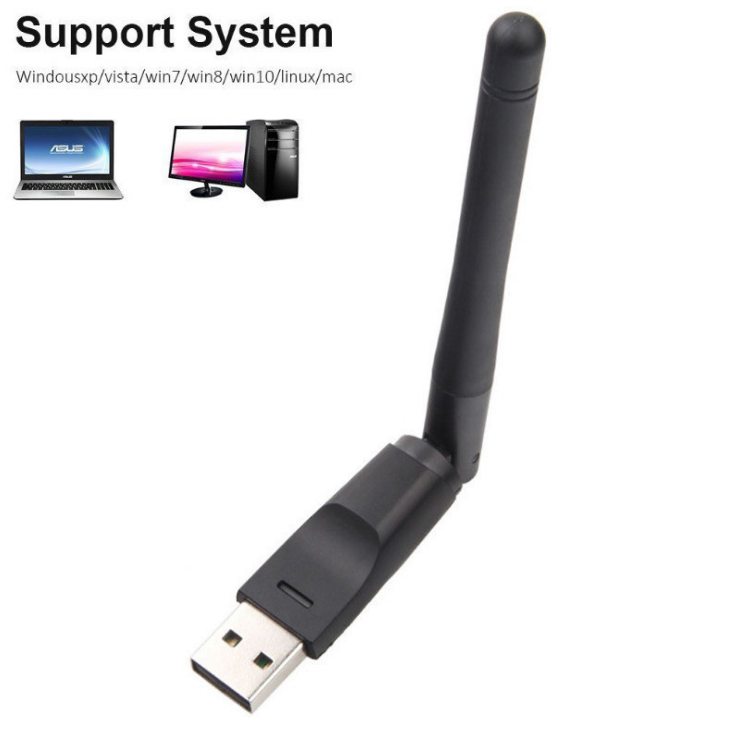 Computer wireless network card 150m USB receiver portable WiFi receiver RT5370