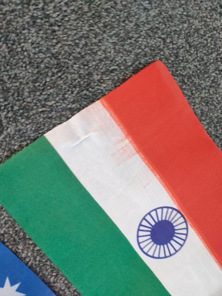 Different countriesflags bunting display