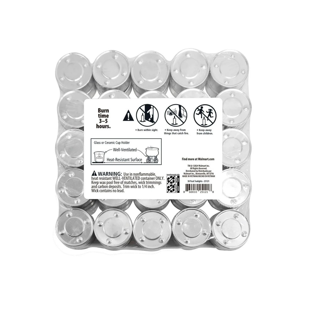 Mainstays Tea Light - White 100 Count