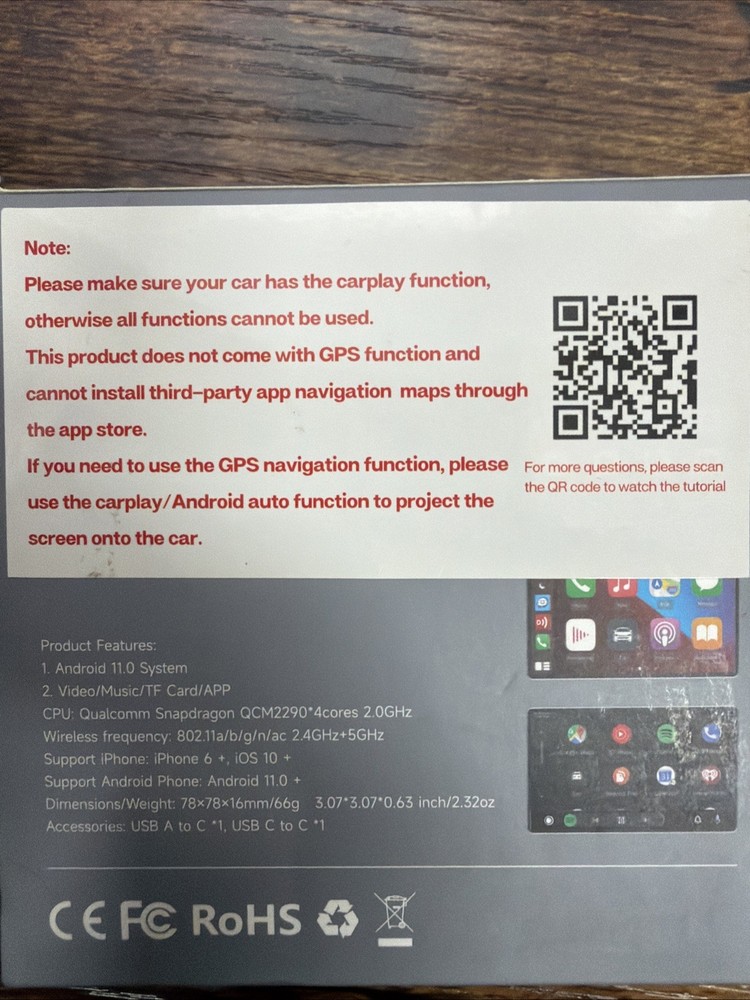 2 In 1 Wireless CarPlay & Android Auto Adapter