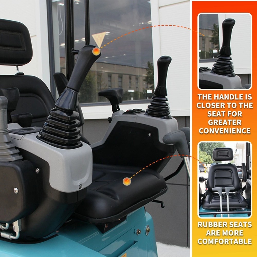 2.5Ton Mini Excavator Side Swing Digger with Kubota D902 Engine Extendable Track