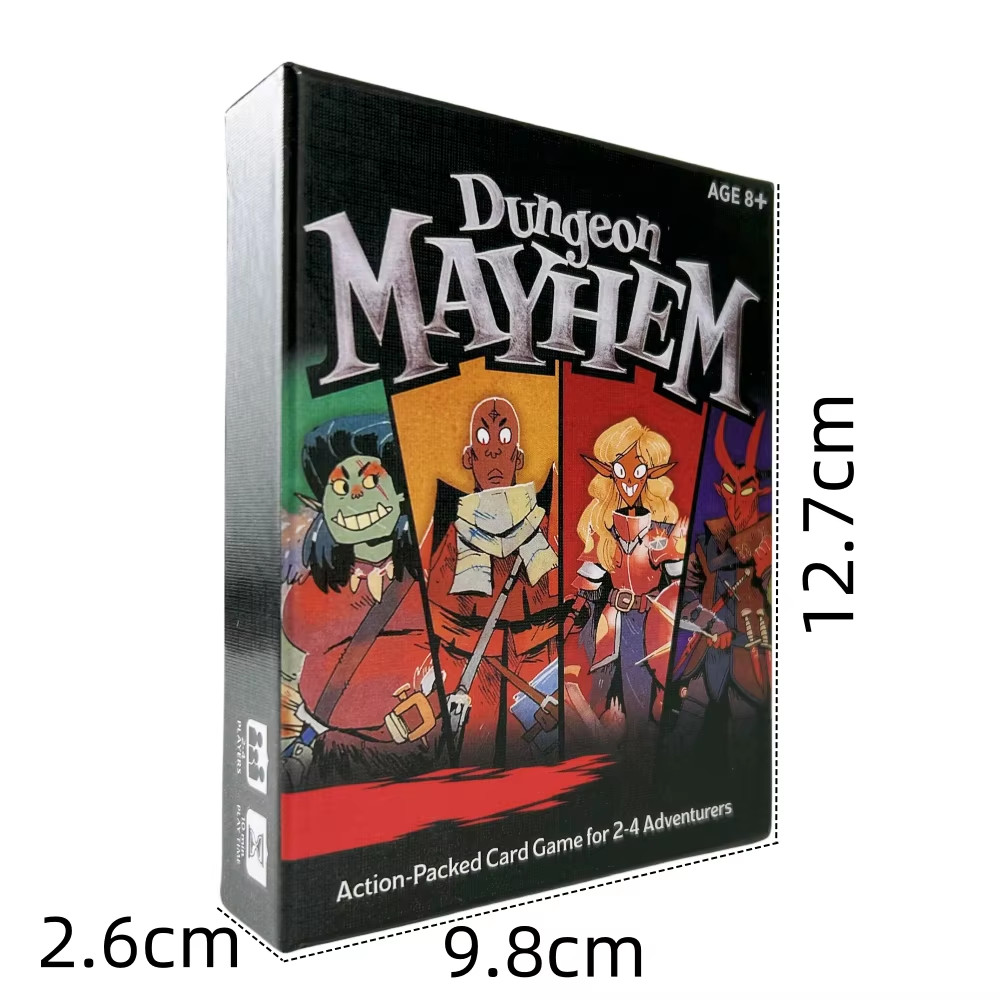Share Dungeon Mayhem Board Game Cards Monster Madness Card English Toy Gift