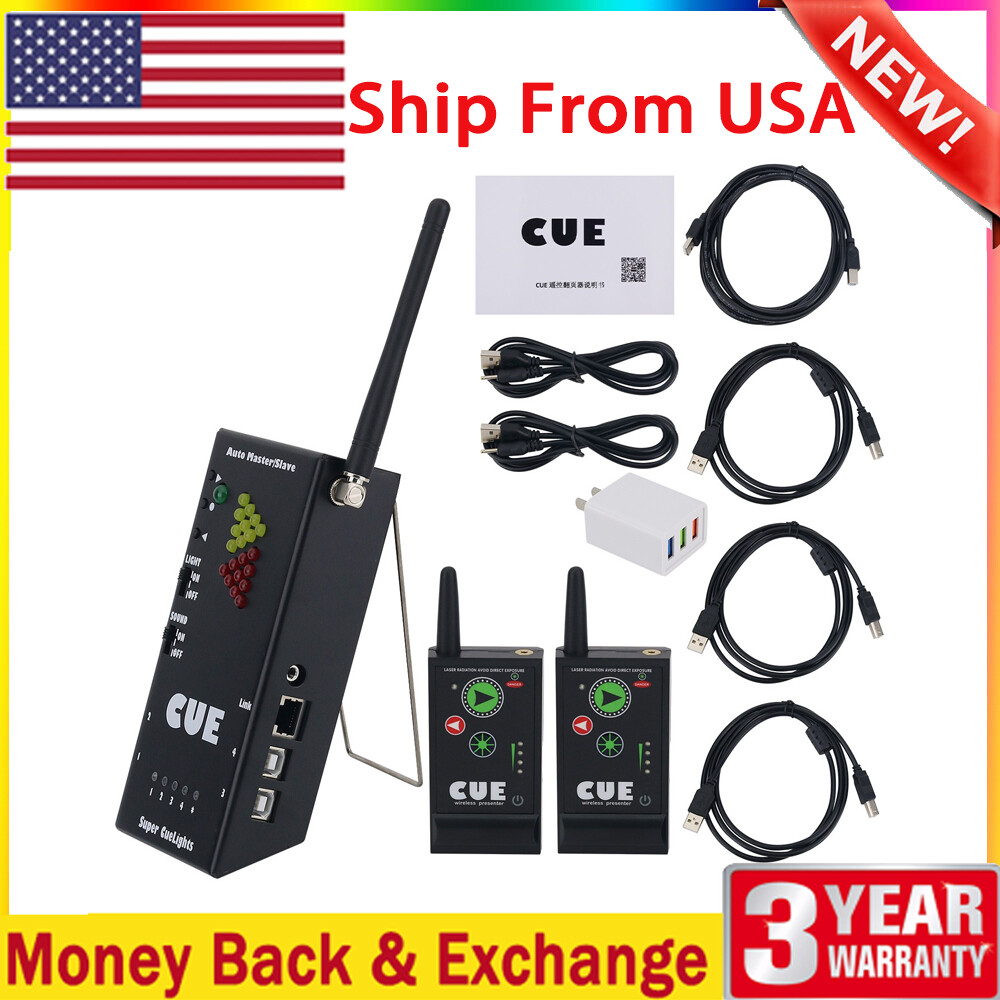 Super Cuelight Presenter Remote 1 Receiver + 2 Transmitters for PPT Presentation