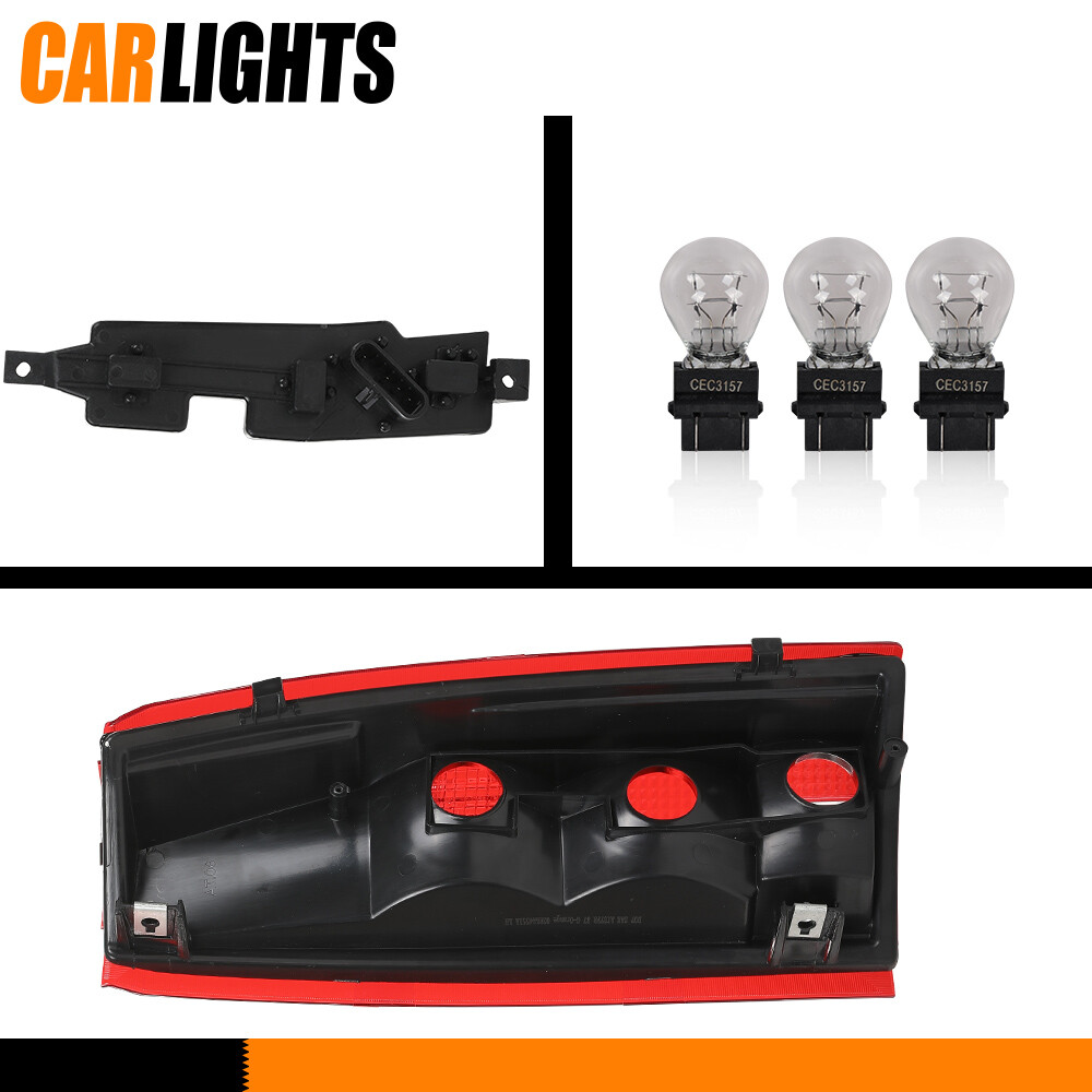 Set of 2 Tail Light Fit For 88-98 Chevy K1500 Silverado LH & RH w/ Bulb