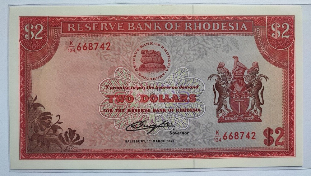 Rhodesia 2 Dollar unc