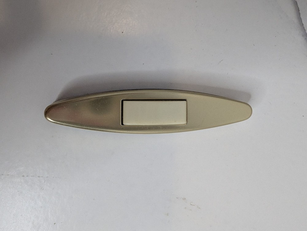 Vintage NuTone PB-3 Modern Pushbutton Gold Anodized