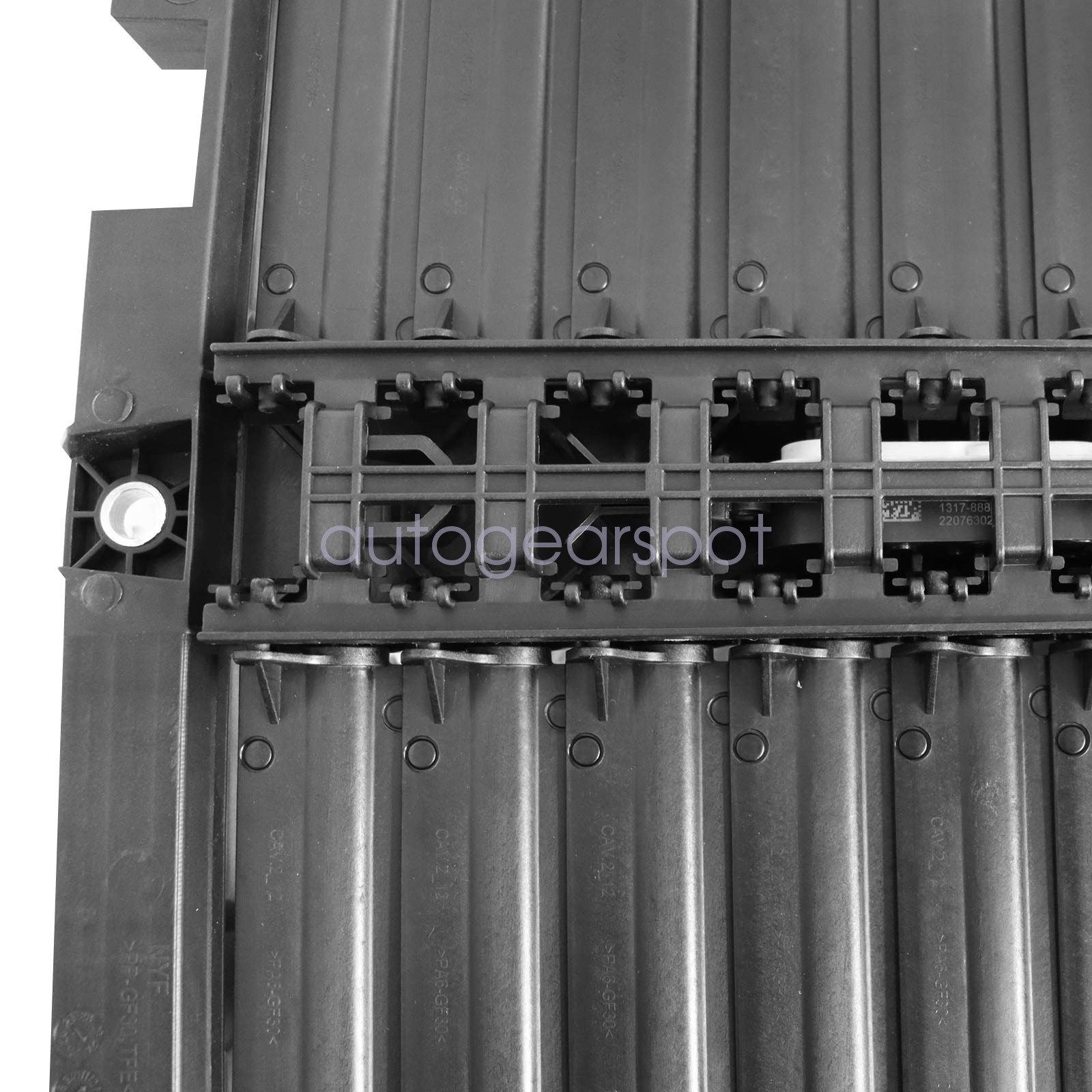 For 2024-2025 Toyota Tacoma Radiator Shutter With Motor Matte Black 2.4L