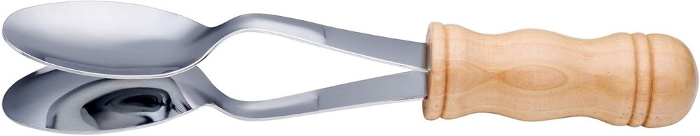 Cucharas musicales con mango de madera