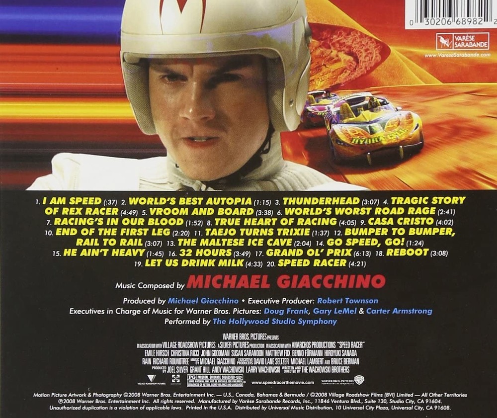 Michael Giacchino Speed Racer (CD)