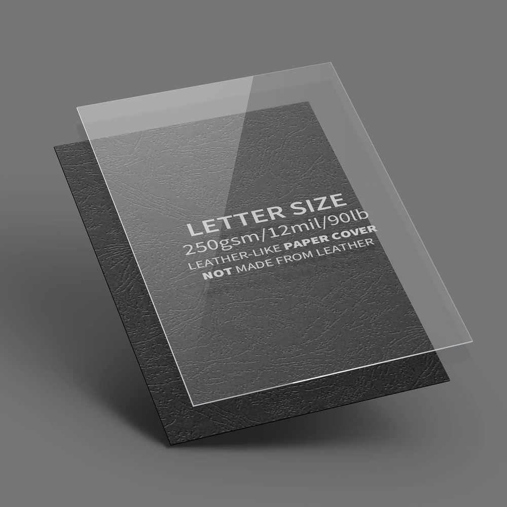 120 Pack Binding Covers & Combs Kit - Professional Quality Document Presentation