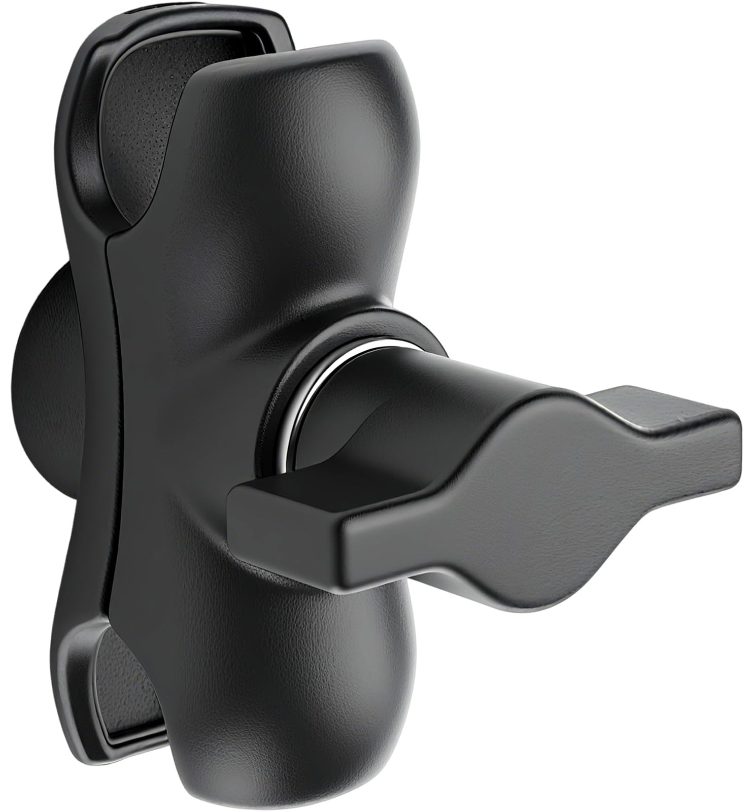 Metal Double Socket Arm Compatible RAM Mount Arm, 1" Ball Short, Black