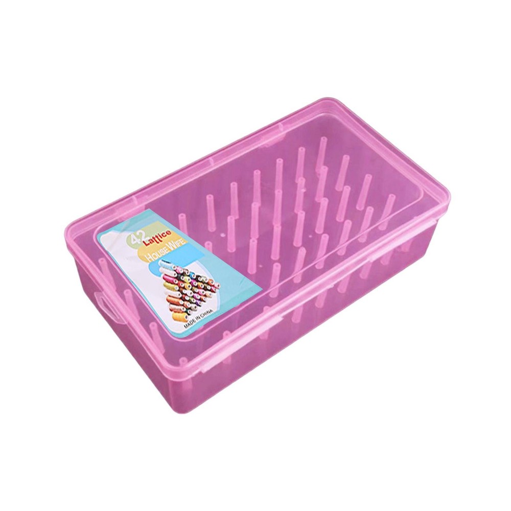 Sewing Thread Storage Box Case DIY Craft Spool Thread Rack for Household
