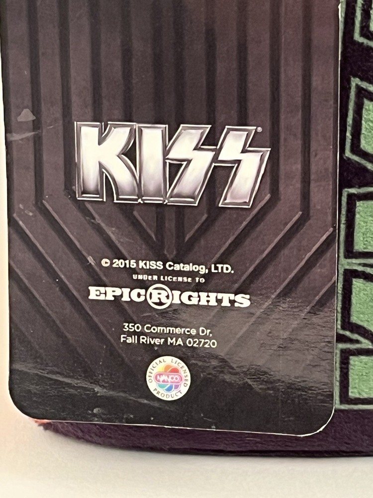KISS Plush Stacker Pillow 8 X 5 Eric Singer RARE No longer Available Epic Rights