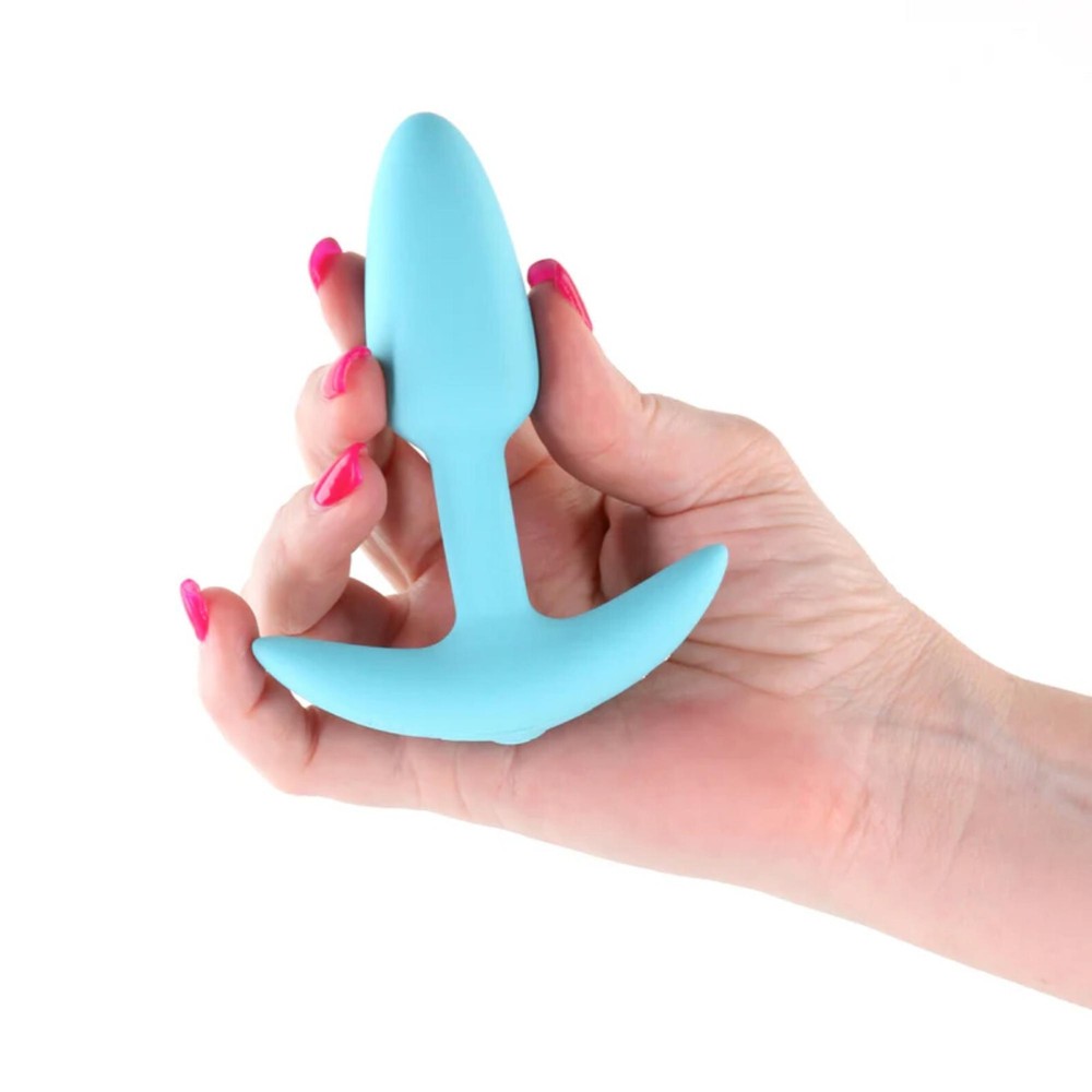 NS Novelties Techno Trance Vibrating Plug Blue - Anal Butt Plug Vibrator