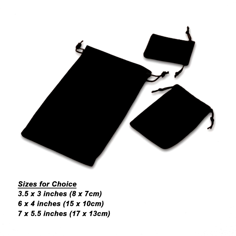 Velvet Gift Bags Drawstring Jewelry Pouches (10 pack)