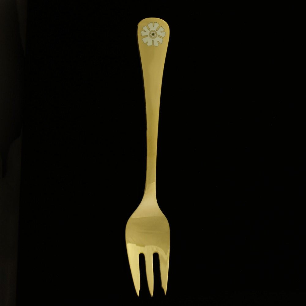 Georg Jensen Gilded Silver Annual Pastry Fork, 1981