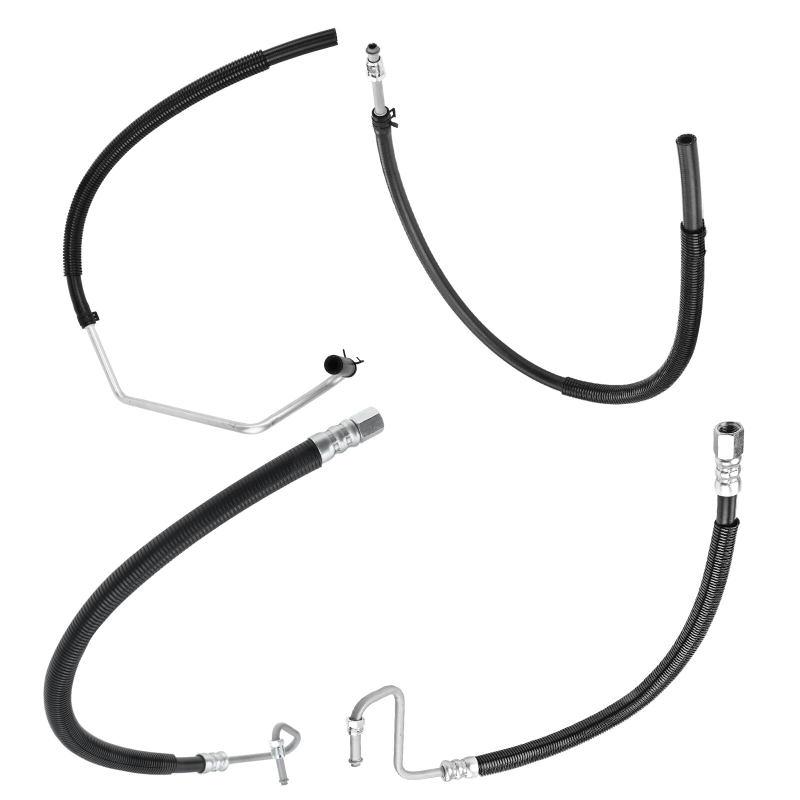 4x Power Steering Pressure & Return Hose for Dodge Ram 2500 Ram 3500 98-02 5.9L