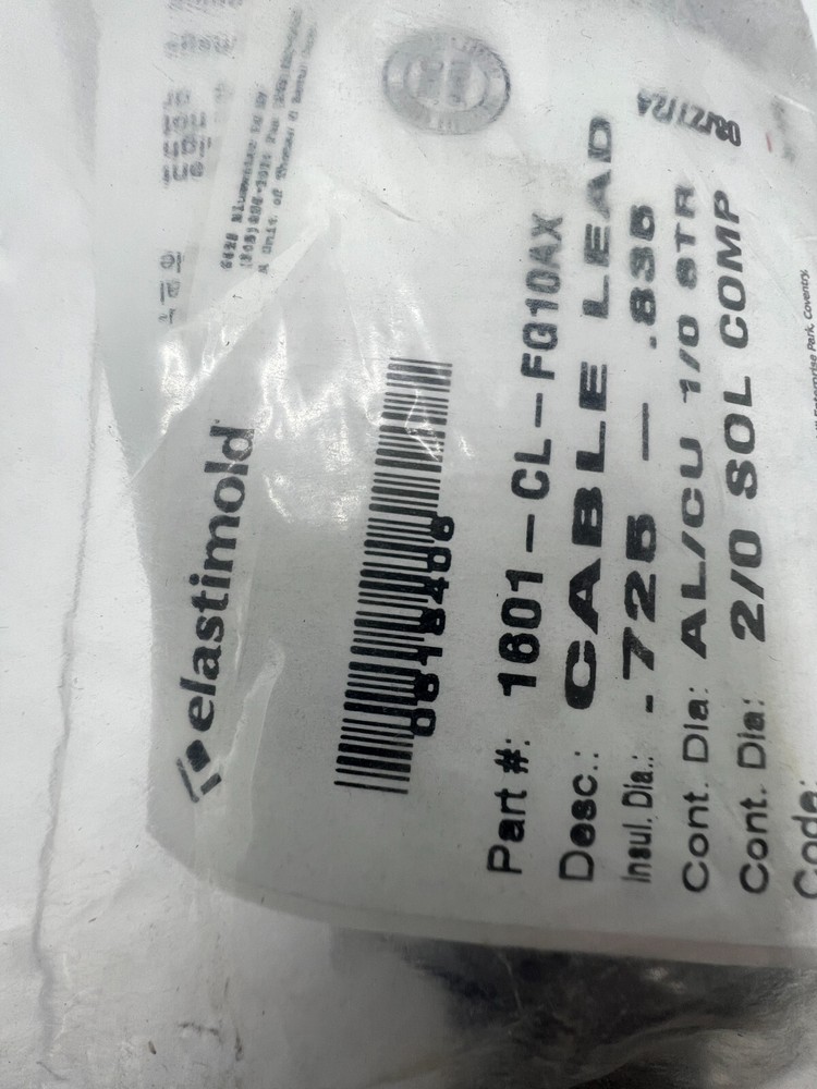 Elastimold 1601-CL-FG10AX Cable Lead, .725-.835 Insulation Diameter