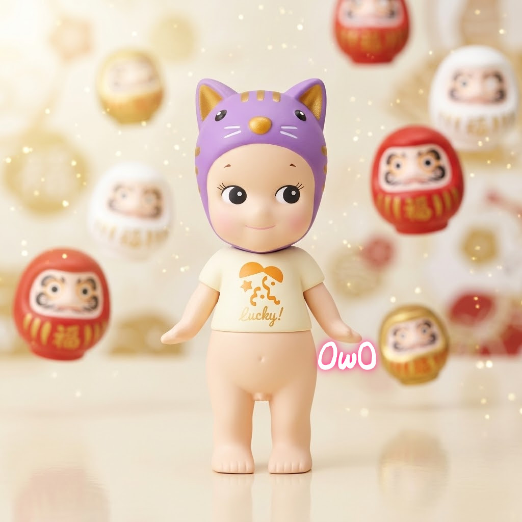 Sonny Angel 2020 Lucky Meow Cat Purple Tmall Exclusive Rare Limited Figure