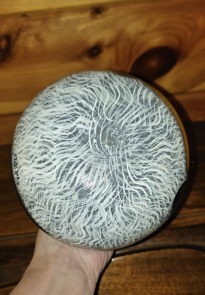 Hand painted, Beehive Gnome Gourd
