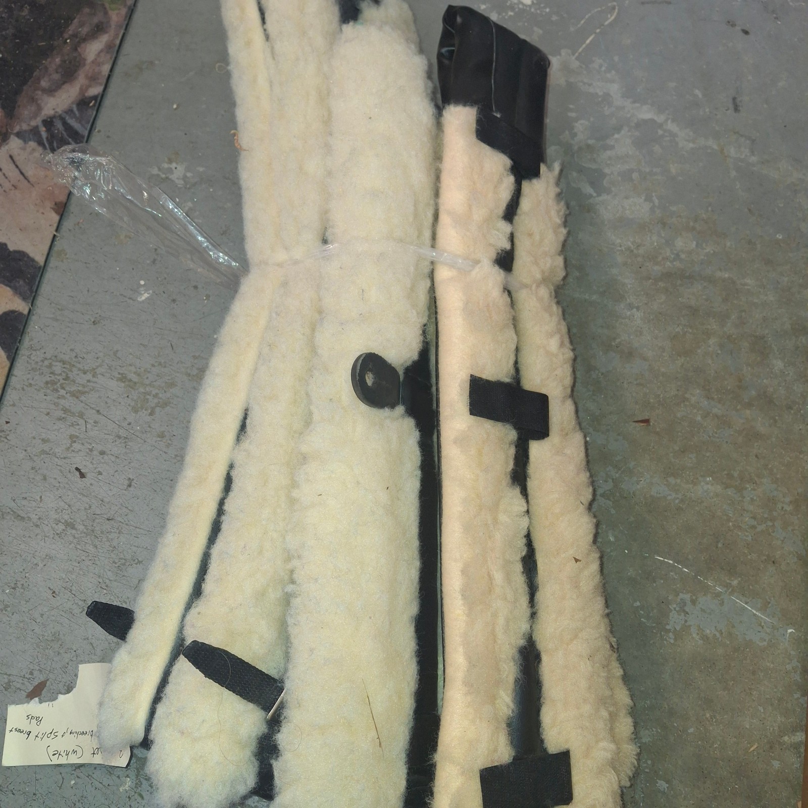 Horse size fleece harness Saddle Split Breast Collar Breeching pad set padded 44