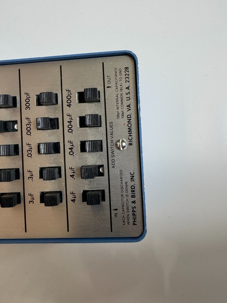 Phipps & Bird 237 Capacitance Substitution