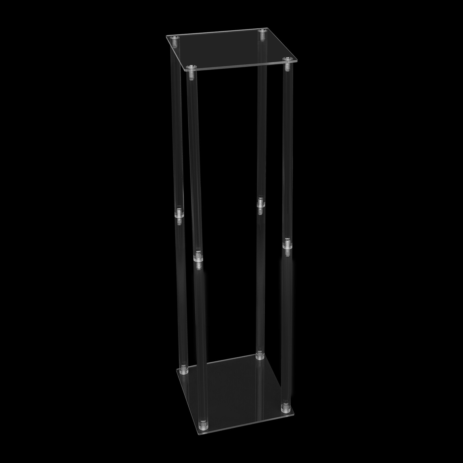 2pcs Tall Elegant Decorative Vase Column Acrylic Flower Stand Display Wedding