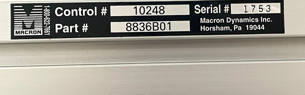 NEW Macron 8836B01 Guide Rail