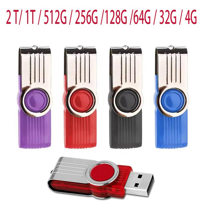 Rotate USB Flash Drive Portable Memory Stick Thumb U Disk Storage Pen for PC