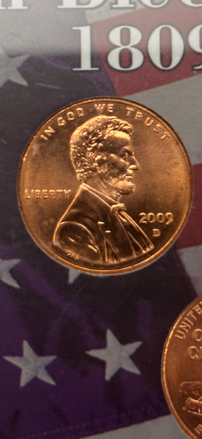 Lincoln Bicentennial Cents 1809-2009 - Five Coin Set! in case