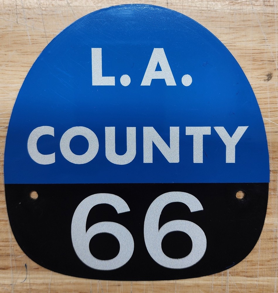 LA COUNTY 66 FIRE HELMET SHIELD