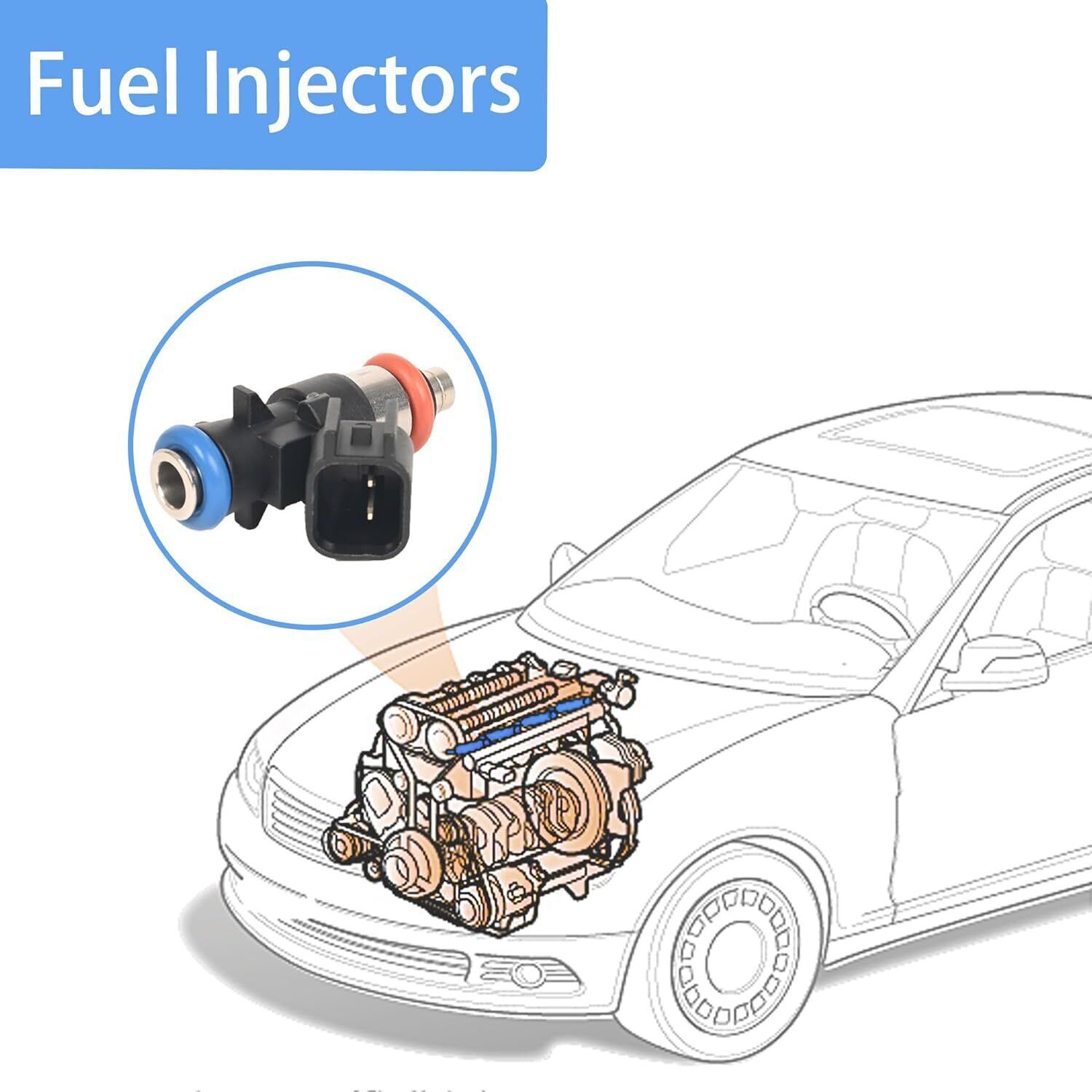1 Set of 6 Fuel Injectors For Chrysler Dodge Ram Jeep 3.6L 5184085AC 0280158233