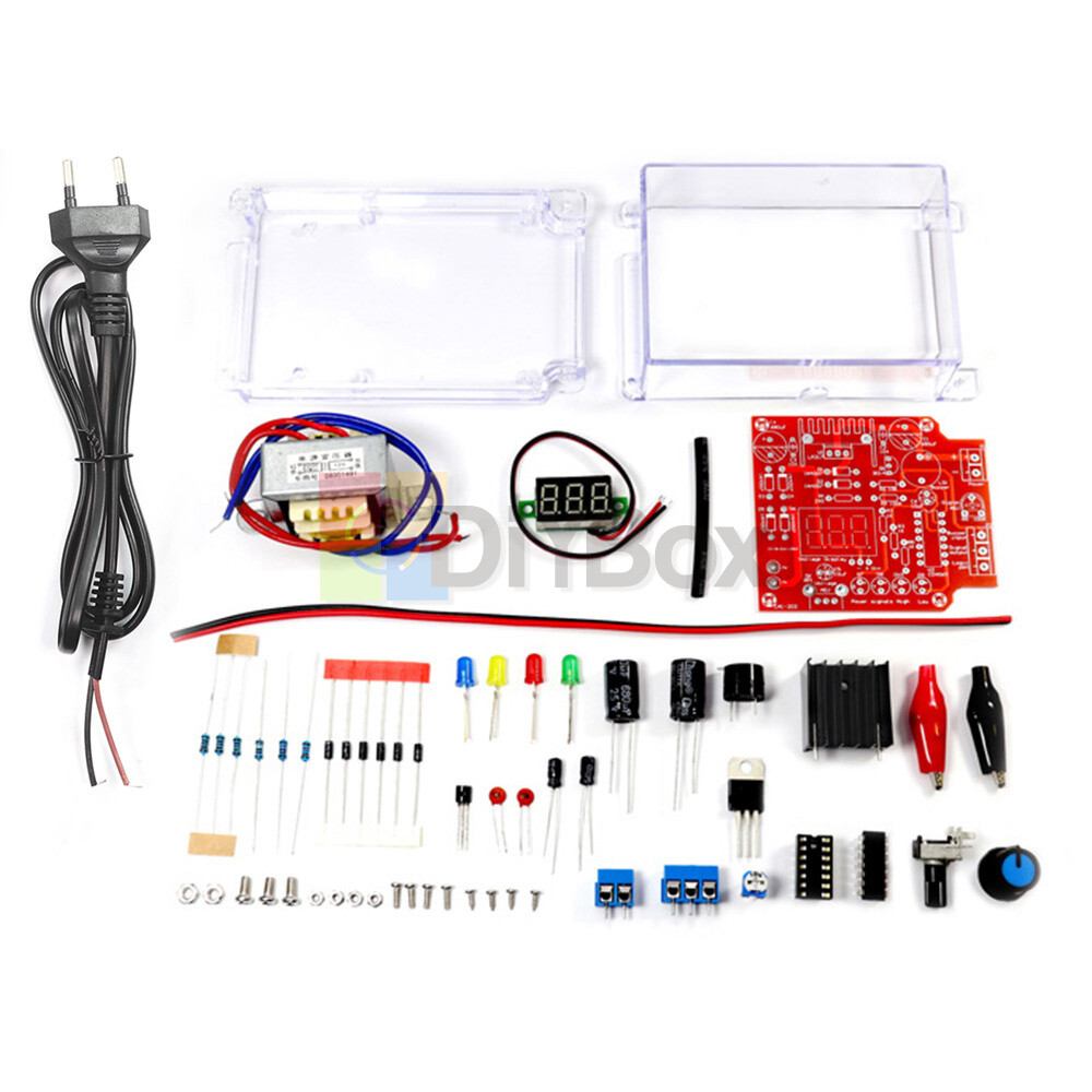 LM317 Adjustable Voltage Regulator Kit DC Power Supply DIY Electronic Parts