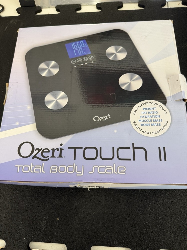 Total Body Bath Scale 400lb 3 Touch-Sensitive Button Auto-Recognition Technology