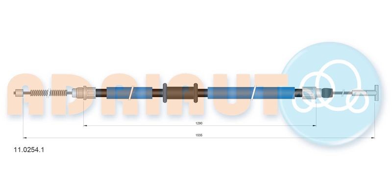 Cable Pull, parking brake ADRIAUTO 11.0254.1