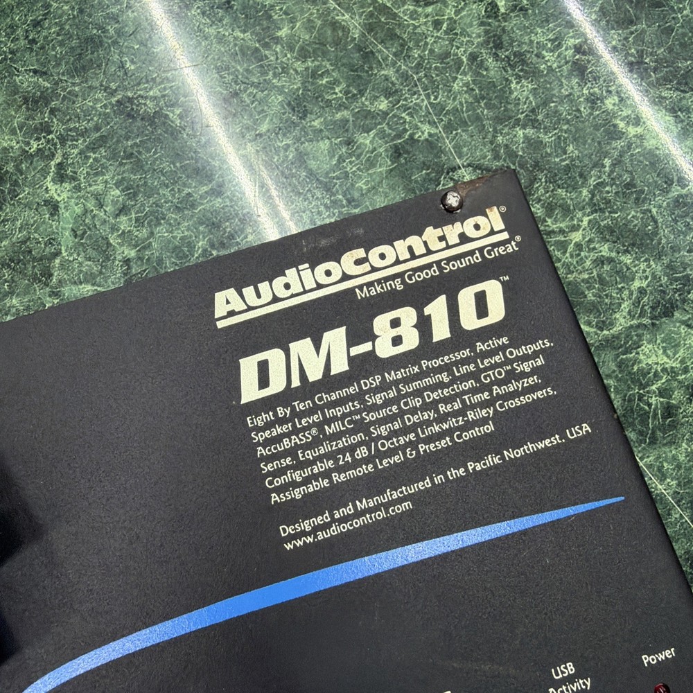 AudioControl DM-810 8 Input 10 Output DSP Matrix Processor and ACR-3