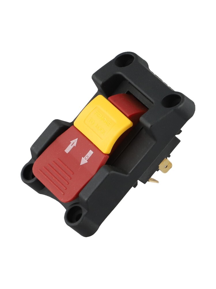 Easily Identifiable Locking Key Switch Rated at 20A for Electric Tools