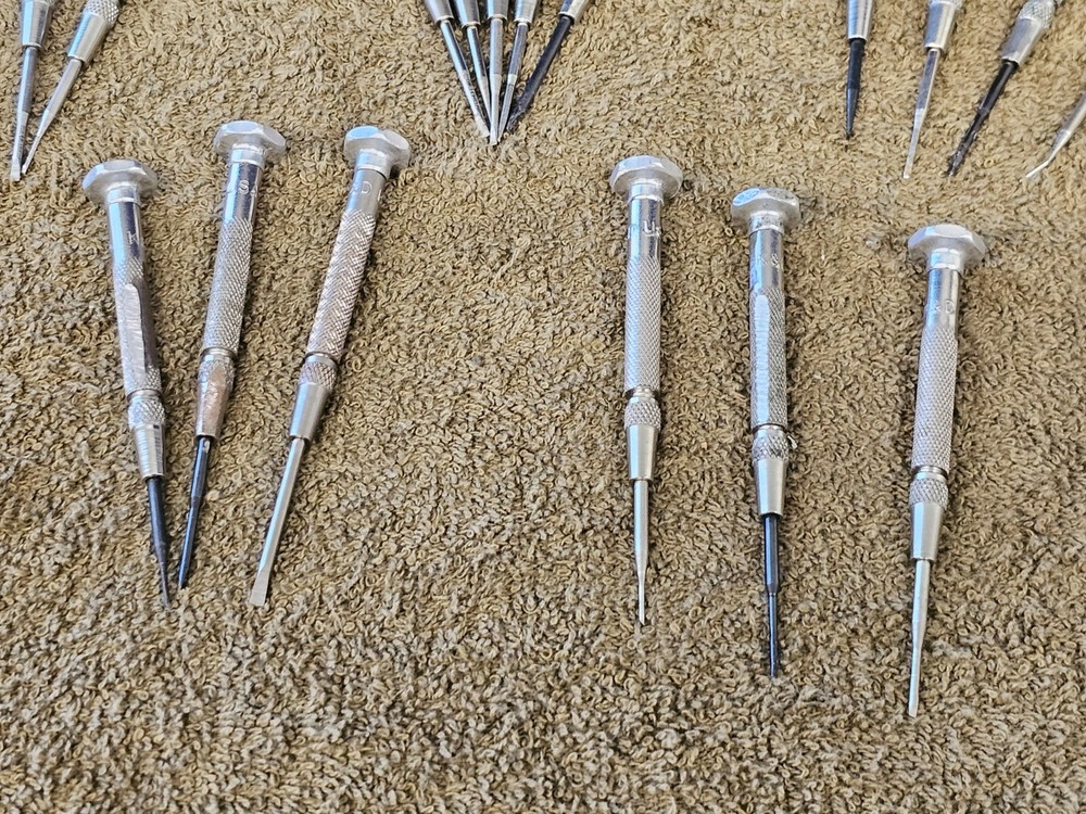 19 KD Precision Screwdriver Mini Driver Bit Slotted Set Changeable Tips USA